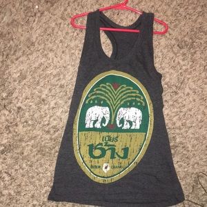 Indian beer logo tank top